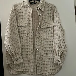 Plaid Shacket oversized